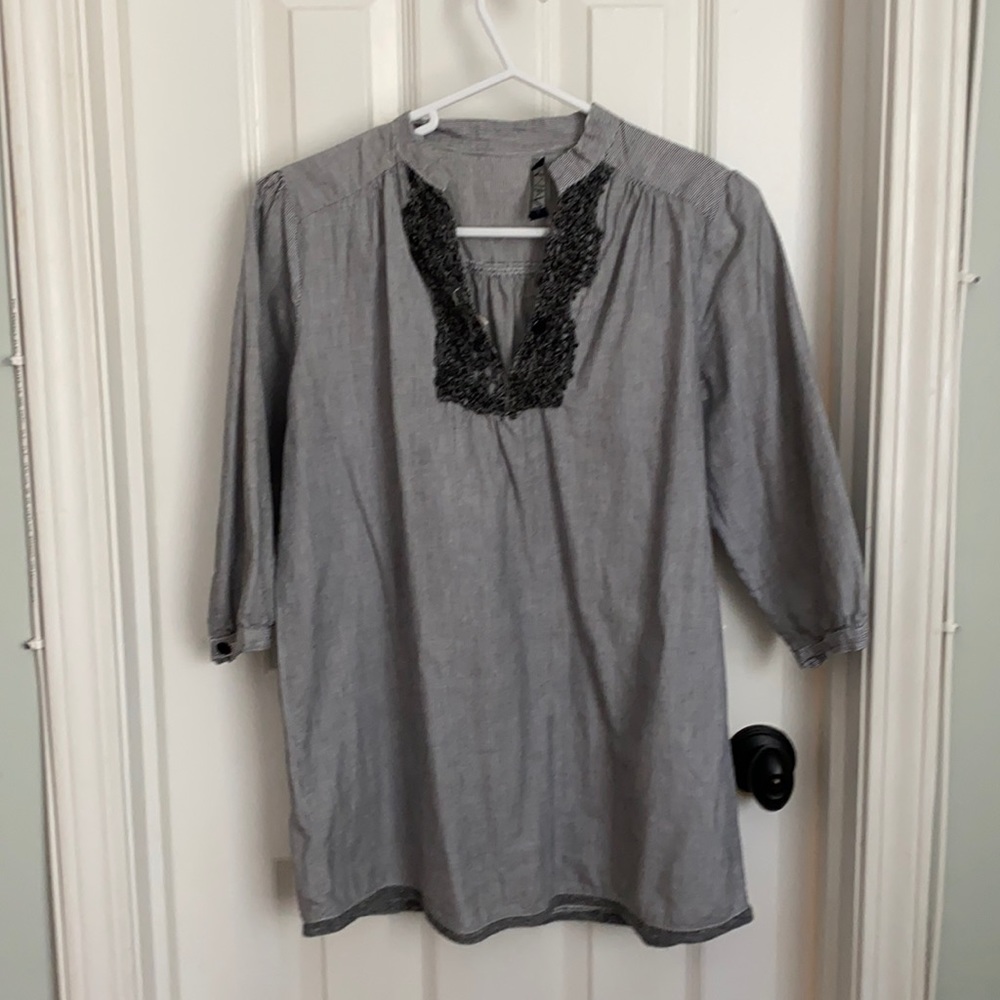 Striped tunic top